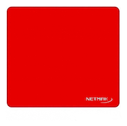 PAD MOUSE NETMAK NM-1227 20X20 LISO ROJO