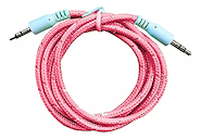 NETMAK NM-C66P PINK 1M REFORZADO CABLE MINIPLUG 3.5 A 3.5
