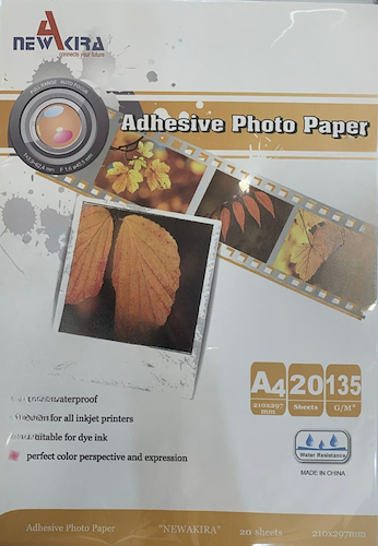 PAPEL ADHESIVO FOTOGRAFICO NEW AKIRA A4 135GR