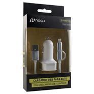 NOGA-NET CAR-USB3 CAR USB 2.1A 2 PUERTO MICRO USB Y IPHONE