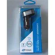 CARGADOR PARA AUTO USB NOGA-NET CAR USB 17A 5.1A 3PUERTOS