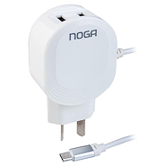NOGA-NET NGH-3 CARGADOR CELULAR Y TABLET 3A 2 USB / CABLE MICRO USB