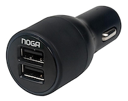 NOGA-NET CAR USB 20 CARGADOR USB 2.1A 2 PUERTOS CON CABLE MICRO USB