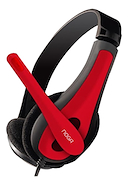 AURICULAR CON MICROFONO NOGA-NET NGV-400 ROJO