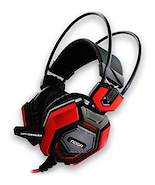 AURICULAR VINCHA  NEGRO Y ROJO NOGA-NET ST-CONQUER