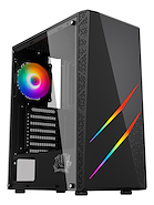 RAPTOR BLAZE FORCE GABINETE GAMER VIDRIO TEMPLADO RGB X1 FAN MID TOWER