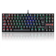 REDRAGON K552 KUMARA RGB BLACK BLUE SWITCH TECLADO MECANICO RGB RETROILUMINADO