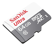 SANDISK 64GB C10 100MB/S (U1) ULTRA MEMORIA MSDHC
