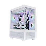 THERMALTAKE VIEW 170 SNOW WHITE GABINETE GAMER VIDRIO TEMPLADO ARGB X3 FAN MICRO CHASSIS