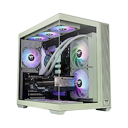 THERMALTAKE VIEW 380 MATCHA GREEN GABINETE GAMER VIDRIO TEMPLADO ARGB X4 FAN MID-TOWER