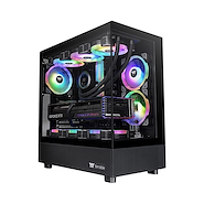 THERMALTAKE VIEW 270 PLUS BLACK GABINETE GAMER VIDRIO TEMPLADO ARGB X3 FAN MID-TOWER