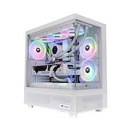 THERMALTAKE VIEW 270 PLUS SNOW WHITE GABINETE GAMER VIDRIO TEMPLADO ARGB X3 FAN MID-TOWER