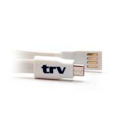 TRV USB A MICRO CABLE DUAL 1MTS BLANCO