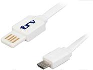 TRV USB A MICRO CABLE DUAL 23CM NEGRO