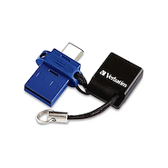 PEN DRIVE VERBATIM 32GB DUAL USB/USB-C NEGRO/AZUL#99154