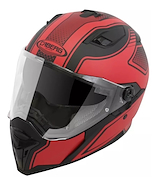 Casco Moto Integral Caberg Stunt Rojo Doble Visor