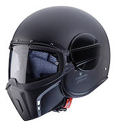 Casco Moto Caberg Ghost Abierto Negro Mate Pinlock