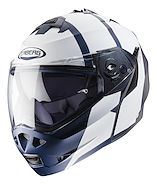 Casco Caberg Duke Impact Rebatible Azul Y Blanco +