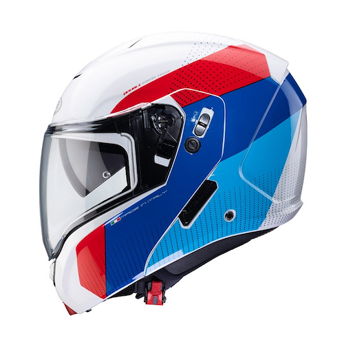 Casco Moto Caberg Horus Scout White/red/blue - $ 490.000