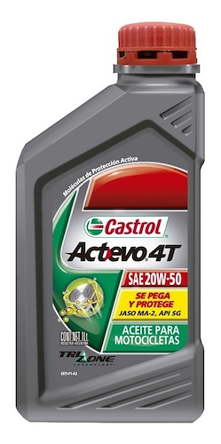 Aceite Castrol Actevo Gp 20w50 4t Mineral Ciclofox - $ 9.300
