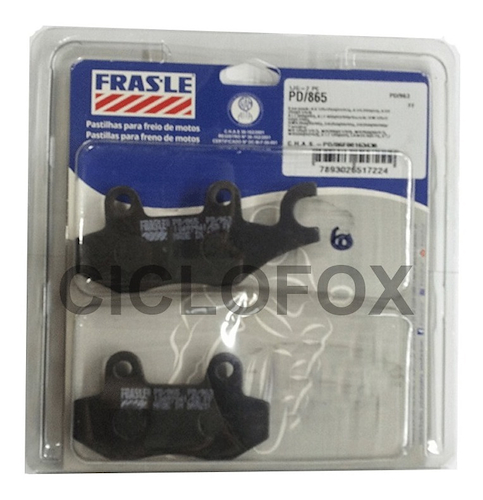 Pastillas Freno Delan Frasle 865 Yamaha Xtz 125 Xt - $ 14.027