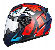 Casco Moto Integral Ls2 352 Rookie Tribal Mate Azu