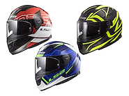 Casco Ls2 Doble Visor 320 Stream Rojo Azul Amarill