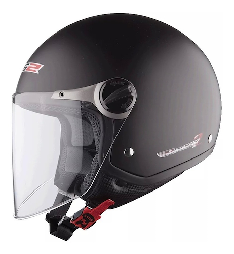 Casco Abierto Ls2 Of 560 Rocket 2 Mat Black Visor - $ 149.000