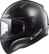 Casco Ls2 Ff353 Rapid Solid Negro Brillo Integral