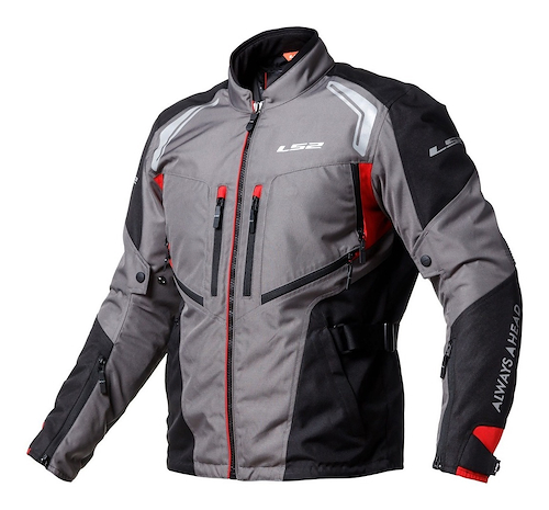 Campera Moto Cordura Gallant Gris Protecciones Ls2 - $ 435.660