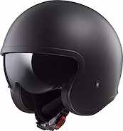 Casco Moto Abierto Ls2 Of 599 Spitfire Negro Mate
