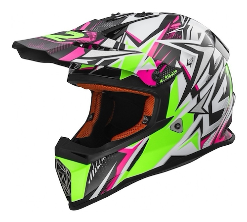 Casco  Ls2 Mx 437  Motocross Ciclofox - $ 291.490