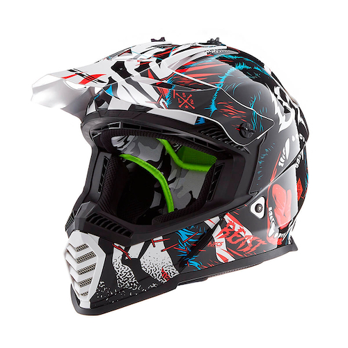 Casco  Ls2 Mx 437  Motocross Ciclofox - $ 291.490