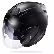 Casco Ls2 521 Infinity Negro Abierto Talle M