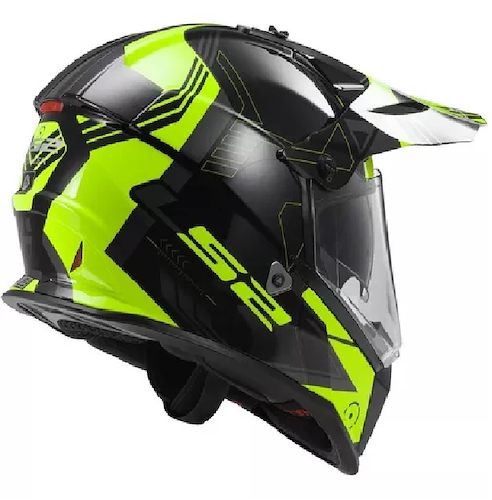 Casco Ls2 436 Pioneer Trigger Negro Amarillo - $ 301.200