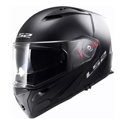 Casco Moto Rebatible Ls2 324 Metro Solid Negro - $ 190.900