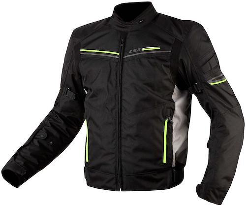 Campera Moto Cordura Ls2 Shadow Hombre Neg Gris - $ 410.375