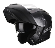 Casco Moto Rebatible Mac Rock Solid Negro Mate