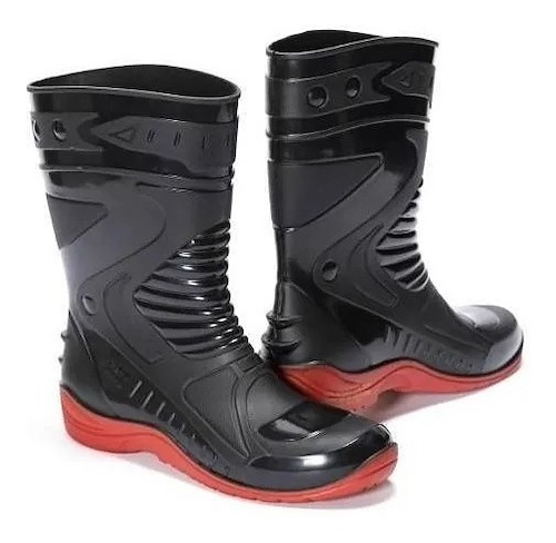 Botas Lluvia Galochas Pvc Mac Ls2 Impermable Moto - $ 26.395