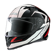 Casco Speed SUZUKA Negro Blanco Rojo CICLOFOX