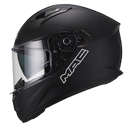 Casco Moto Mac Speed 2.0 Solid Negro Mate Doble Vi