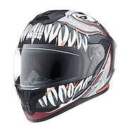 Casco Mac 070 Volt Makabro + Visor Plateado