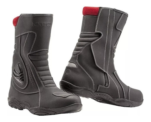 Botas Para Moto 90% Impermeables, Cuero Y Lona, Protección