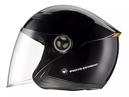 Casco Abierto Punto Extremo Xr100 Negro brillo