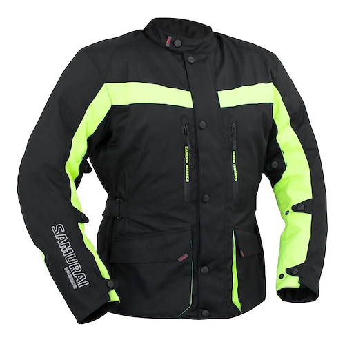 Campera Moto Samurai Liverpool Amarillo Touring Pr - $ 182.145