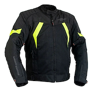 Campera Moto Samurai Ibiza Negro Amarillo Verano