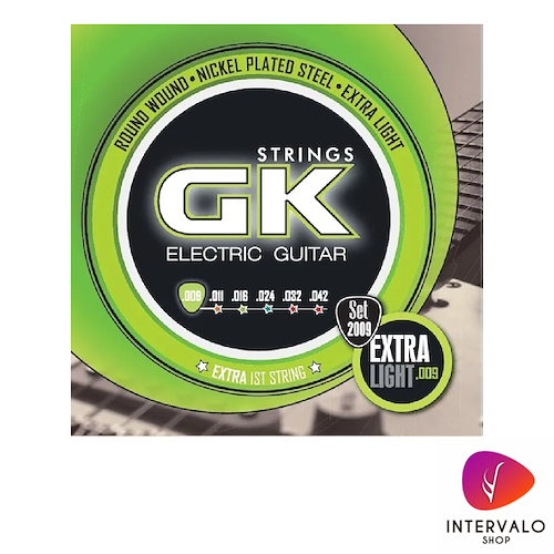 GK SET STRINGS GUIT-ELEC. GK T/.009.