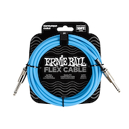 ERNIE BALL P06412 cable plug plug flexible PVC 3m azul