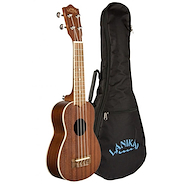 LANIKAI MA-S Ukelele soprano, aros, fondo y tapa armonica de Caoba