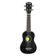 LEONARD UK15SBK Ukelele soprano con funda - color negro sparkle